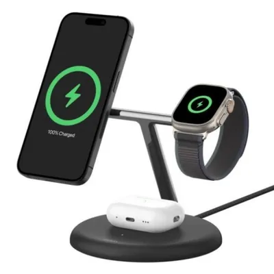 Kabelloses Ladegerät Belkin Boost Charge Pro 3in1 Qi2 15W Magnetisch Schwarz