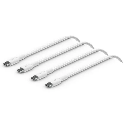 Ladekabel, USB-C auf USB-C, 2er Pack, 1 m, Weiß