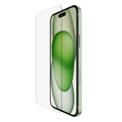 Displayschutz Belkin ScreenForce iPhone 15 Plus gehärtetes Glas 9H Antimikrobiell