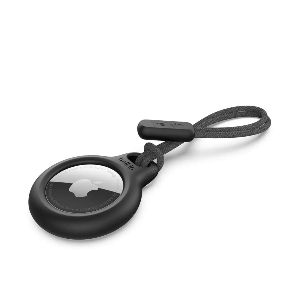 Secure Holder mit Schlaufe für das AirTag, schwarz