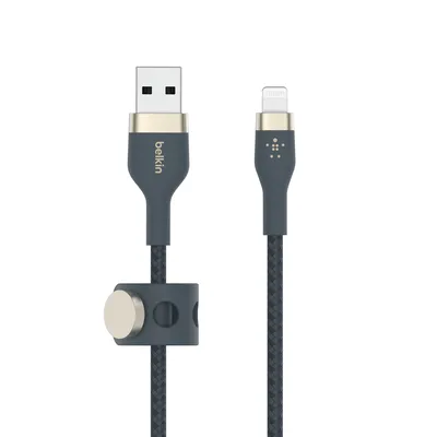 USB-A-Kabel mit Lightning Connector, 1 m, blau