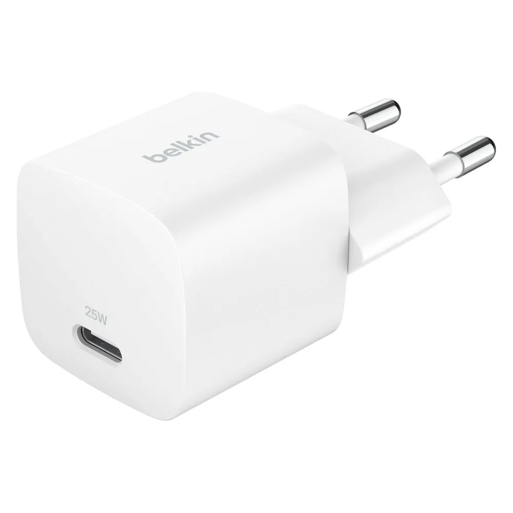 USB-C Wandladegerät Belkin BoostCharge 25W Power Delivery PPS Klappstecker Weiß