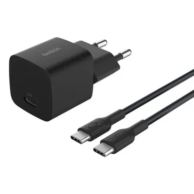 Wandladegerät Belkin BoostCharge WCA012KQ1MBK-B6 USB-C 25W Kompakt Schwarz PD 3.1