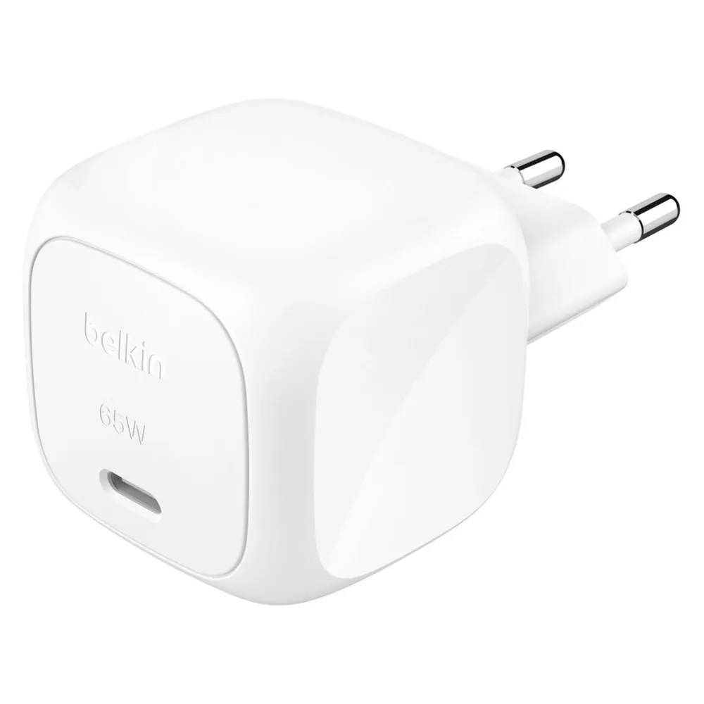 Ladegerät Belkin WCA011KQWH USB-C 65 W Power Delivery kompakt weiß