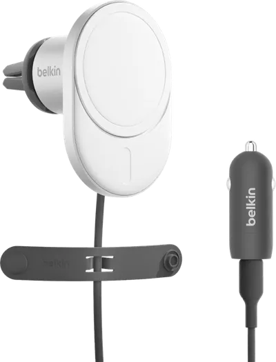 Belkin Handyhalterung Auto Lüftungsschlitze mit MagSafe und Qi2 Laden Silber