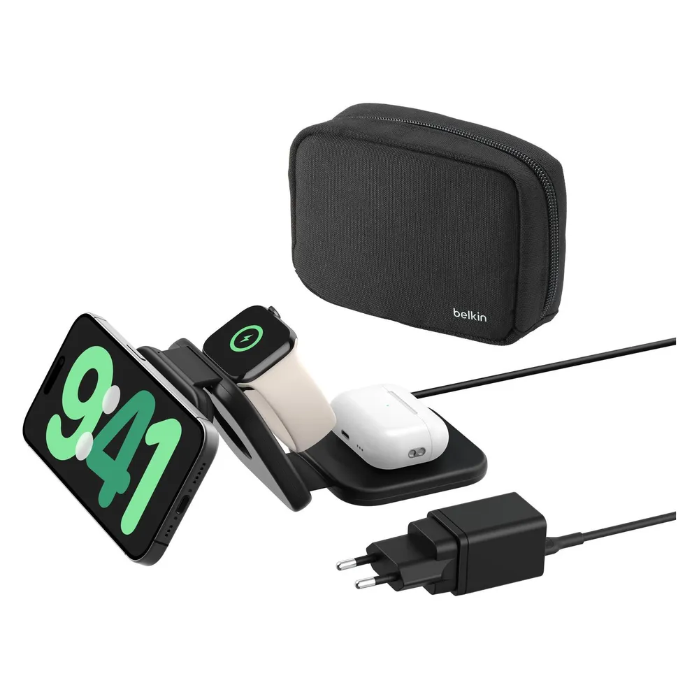 Belkin 3-in-1 magnetisches kabelloses Ladegerät mit Qi2 15 W