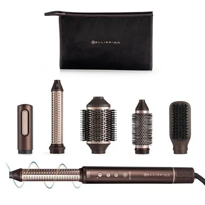Multi-Haarstyler Bellissima 11956 1200 W Keramik Ionen 5 Aufsätze Kaltlufttaste Braun
