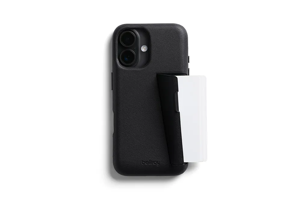 Bellroy Leder Card Case für iPhone 16 Plus, Braun, iPhone 16 Plus, Lederimitat
