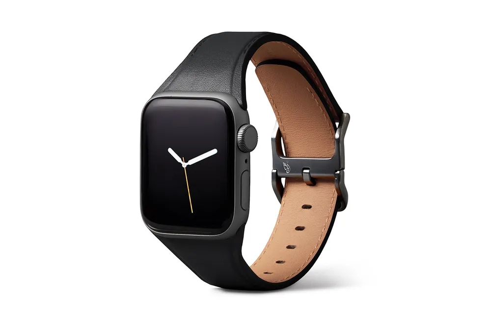 Bellroy Classic Leder Armband für Apple Watch, Schwarz, 40mm, 41mm, 38mm, 42mm (Series 10/11)