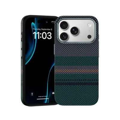 Funda für Handy Benks Kevlar Aurora Grün Ultradünn MagSafe für iPhone 17 Pro Max