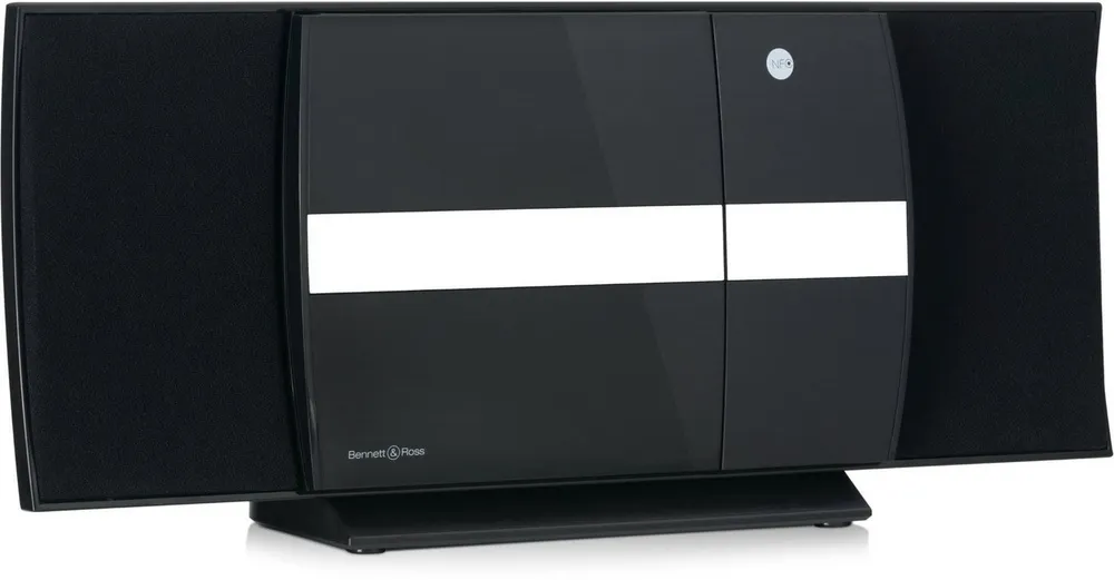 Bennett & Ross Ålesund Vertikal Stereoanlage (UKW/MW-Radio, 10 W, Microanlage mit CD/MP3-Player, USB, Bluetooth- und NFC Schnittstelle)