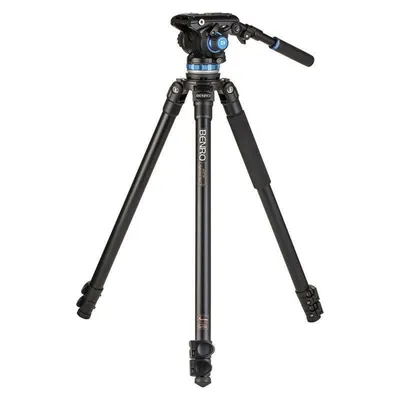 Stativ Benro A373fb mit FS6Pro Videokopf 3-teilig, Gummifüße, Fluidsteuerung