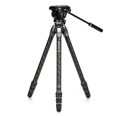 Stativ Benro TTOR24CLVS4PRO Carbon S4Pro Videokopf 4 kg 158,5 cm 3 Beinsegmente