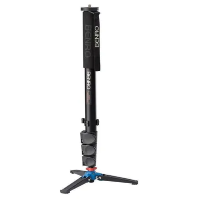 Monopod Benro A48FD Aluminium mit Klappbarem Mini-Stativ 1,64 m 20 kg