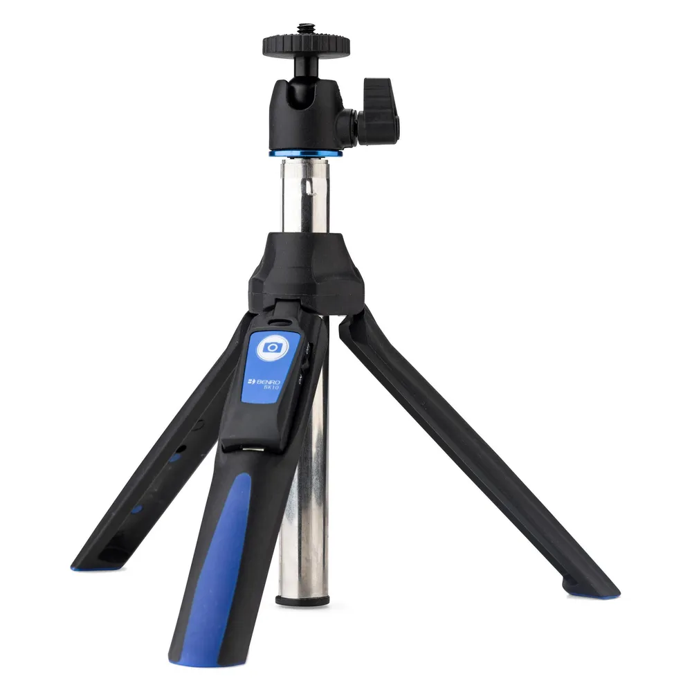 Selfie-Stick Benro BK15 Aluminium Bluetooth Fernbedienung 91 cm Schwarz Blau