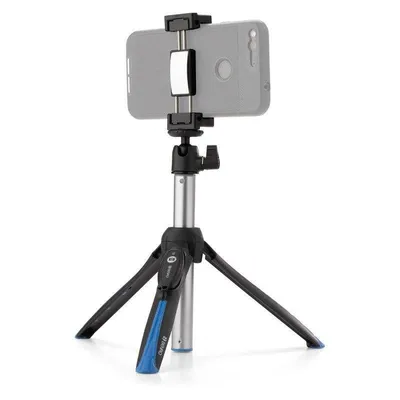 Selfie-Stick Benro BK15 Aluminium Bluetooth Fernbedienung 91 cm Schwarz Blau