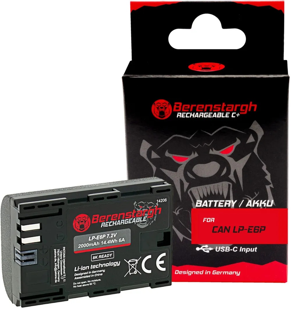 Berenstargh Akku Canon LP-E6P 2000mAh