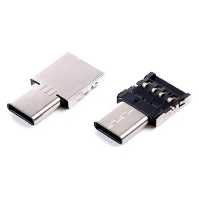 Berrybase Super Tiny USB 2.0 Hi-Speed OTG Adapter A-Buchse - (USB-A, USB-C)