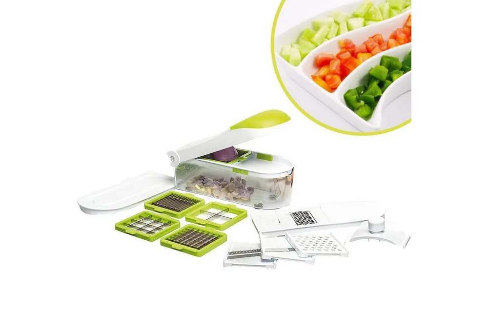 Best Direct® Gemüseschneider Dicer Express®, 0 W, Obstschneider multifunktional, Multischneider 1,45 Liter