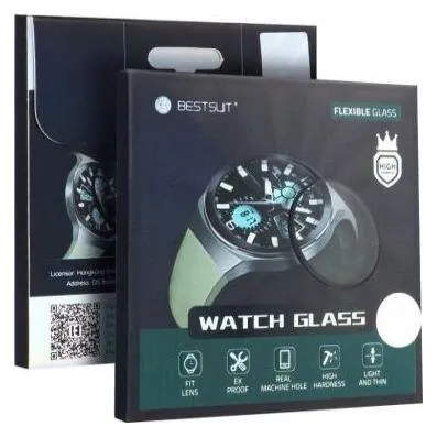 Bestsuit Bildschirmschutz Flexibles Hybridglas für Samsung Galaxy Watch 4 Classic 46mm