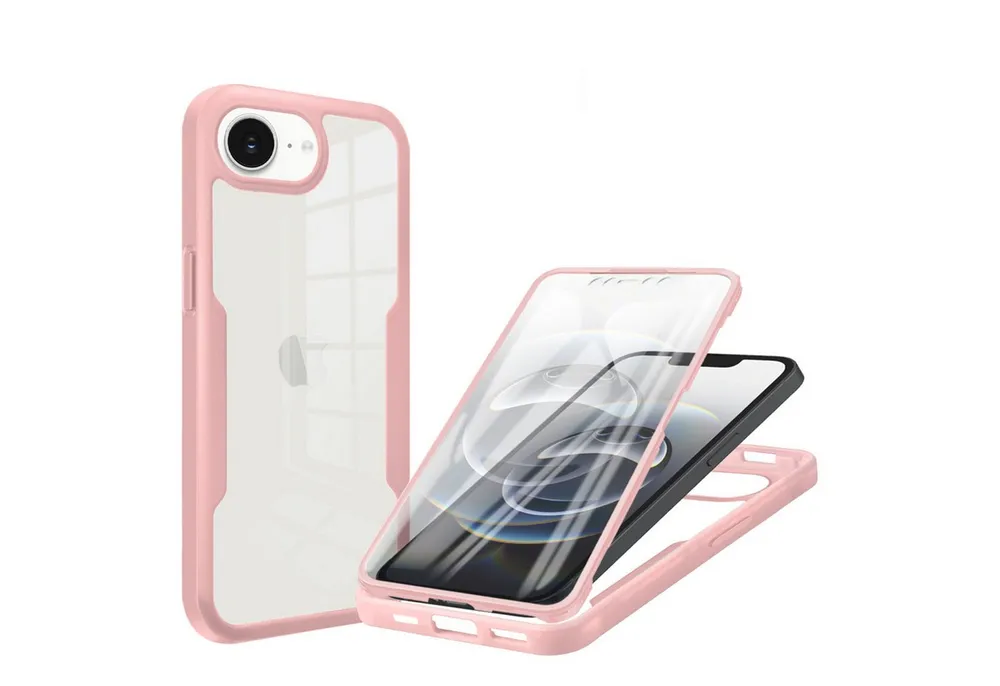 betterfon Handyhülle 360 Grad Hülle für iPhone 17E - Full Body Case Displayschutz, Vollschutz Case mit integriertem Displayschutz und klarer Sicht