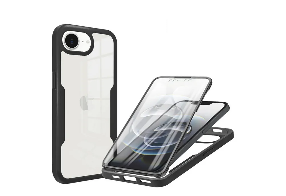 betterfon Handyhülle 360 Grad Hülle für iPhone 17E - Full Body Case Displayschutz, Vollschutz Case mit integriertem Displayschutz und klarer Sicht