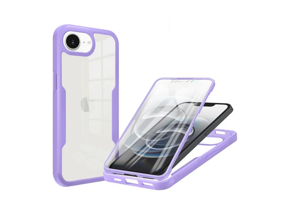 betterfon Handyhülle 360 Grad Hülle für iPhone 17E - Full Body Case Displayschutz, Vollschutz Case mit integriertem Displayschutz und klarer Sicht