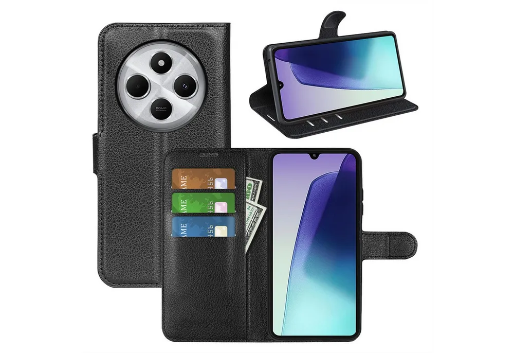 betterfon Handyhülle für alle Xiaomi Klapphülle Flip Case Wallet Case in, 3 Kartenfächer, Magnetverschluss & Standfunktion im Lederlook