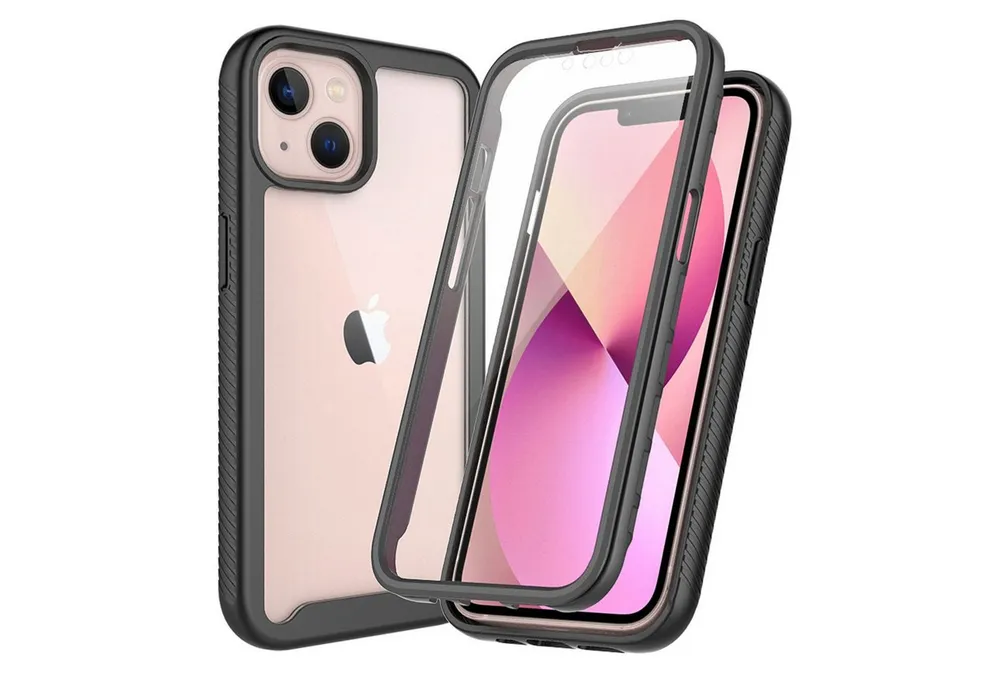 betterfon Handyhülle für Apple iPhone 13 TPU Case mit 360° Rundumschutz Displayschutz, 360 Grad Hülle mit Displayschutz und Fingerprint