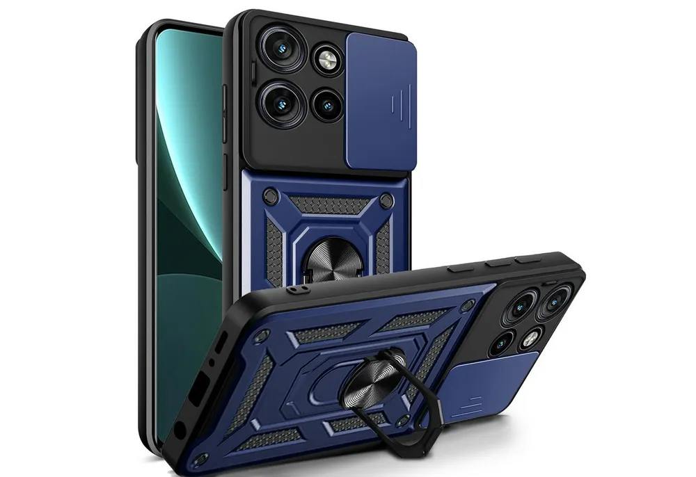 betterfon Handyhülle für Motorola Edge 50 Neo Hülle Schutzhülle mit Kameraschutz, Outdoorhülle mit Ringhalter, Silikonkern & präziser Passform