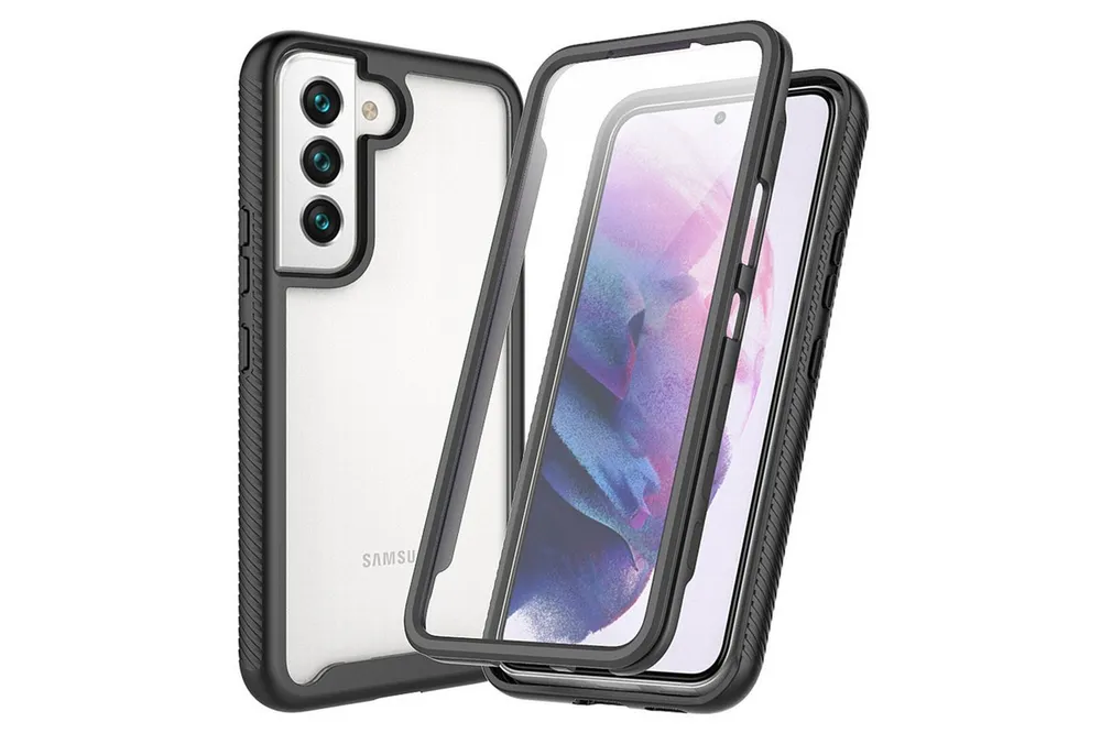 betterfon Handyhülle für Samsung Galaxy S22 Ultra TPU Case mit 360° Rundumschutz, 360 Grad Hülle mit Displayschutz und Fingerprint
