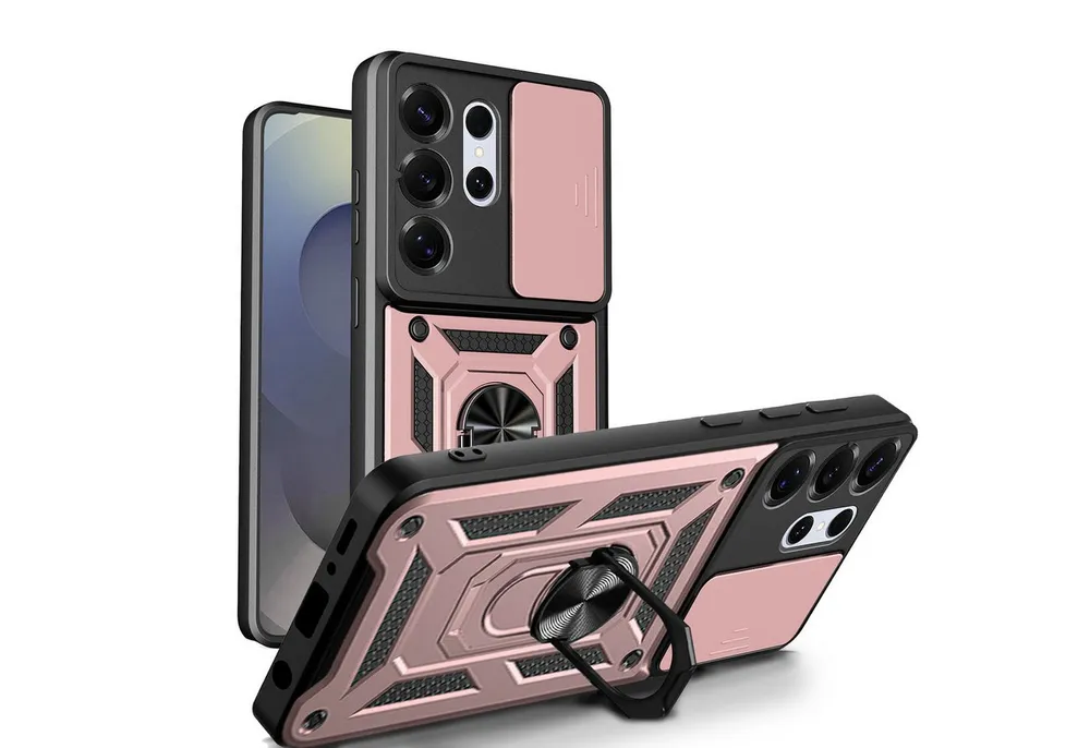 betterfon Handyhülle für Samsung Galaxy S26 Ultra Hülle mit Kameraschutz-Ringhalter, Outdoorhülle mit Smartstand und Silikonkern