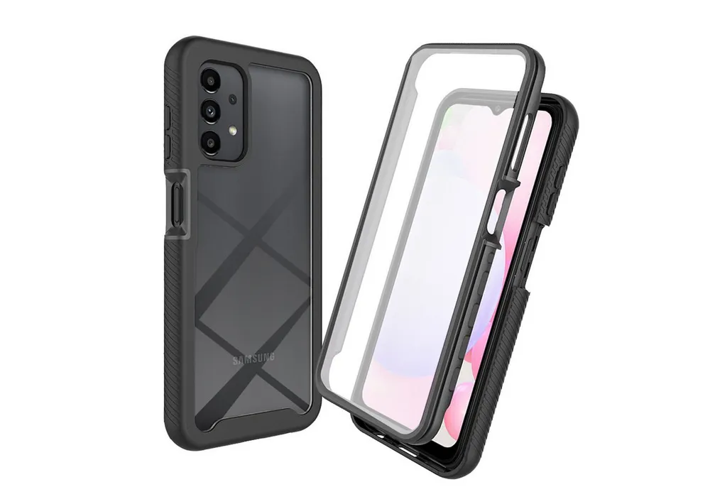 betterfon Handyhülle für Samsung Galaxy A13 4G / 5G / A04s TPU Case mit 360° Rundumschutz, 360 Grad Hülle mit Displayschutz und Fingerprint