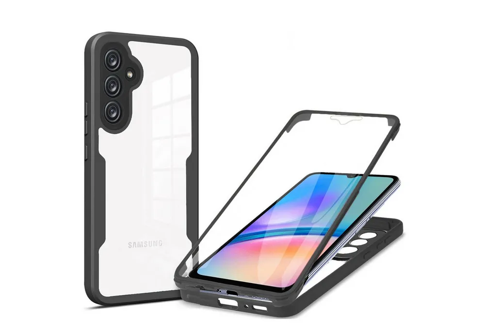 betterfon Handyhülle für Samsung Galaxy A05s 2-teiliges 360° TPU Schutzcase, 2-teiliges 360 Grad Case mit Rundumschutz und Displayschutz