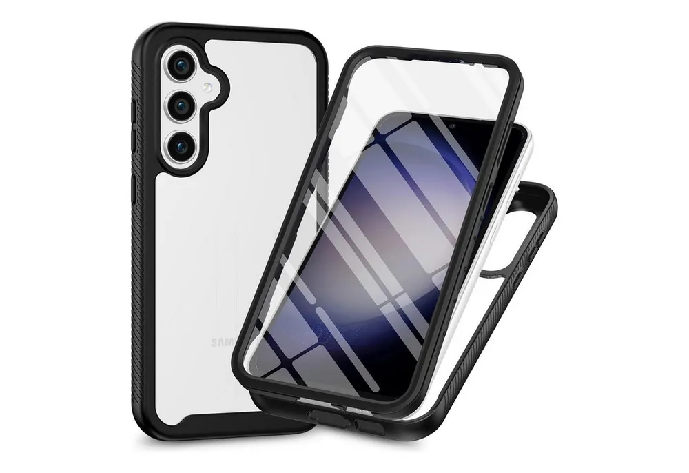 betterfon Handyhülle für Samsung Galaxy 360° Rundumschutz Displayschutz mit Fingerprint, TPU-Schutzhülle mit Displayschutz, Kamerarand & perfektem Sitz