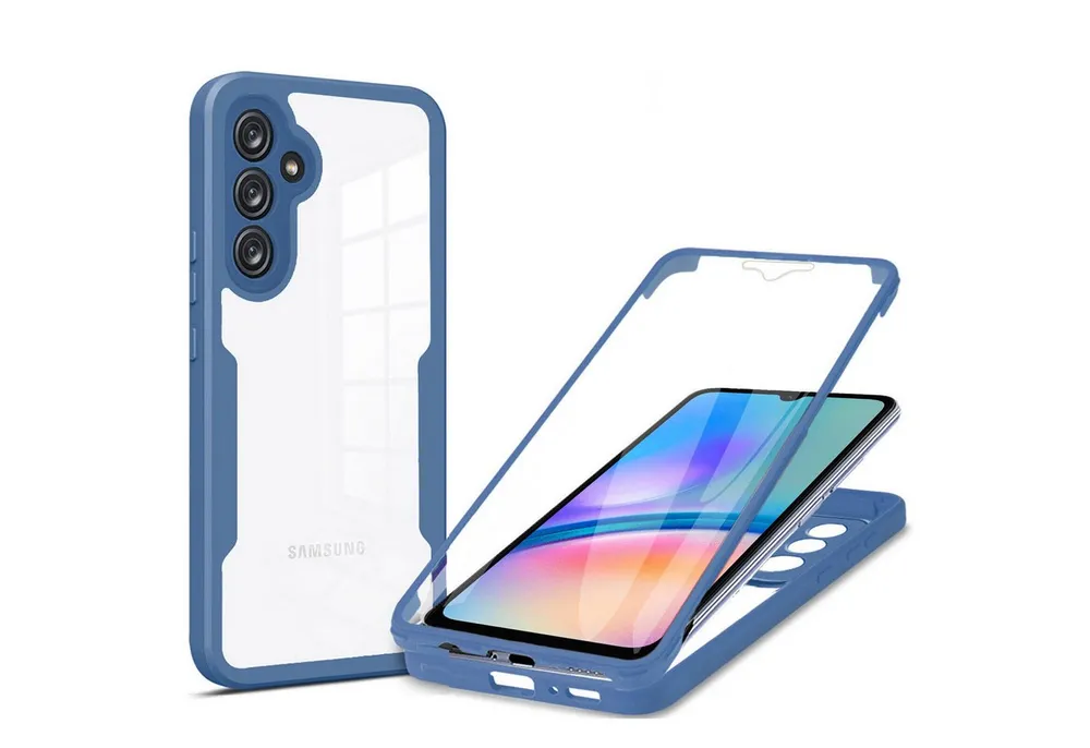 betterfon Handyhülle für Samsung Galaxy A05s 2-teiliges 360° TPU Schutzcase, 2-teiliges 360 Grad Case mit Rundumschutz und Displayschutz