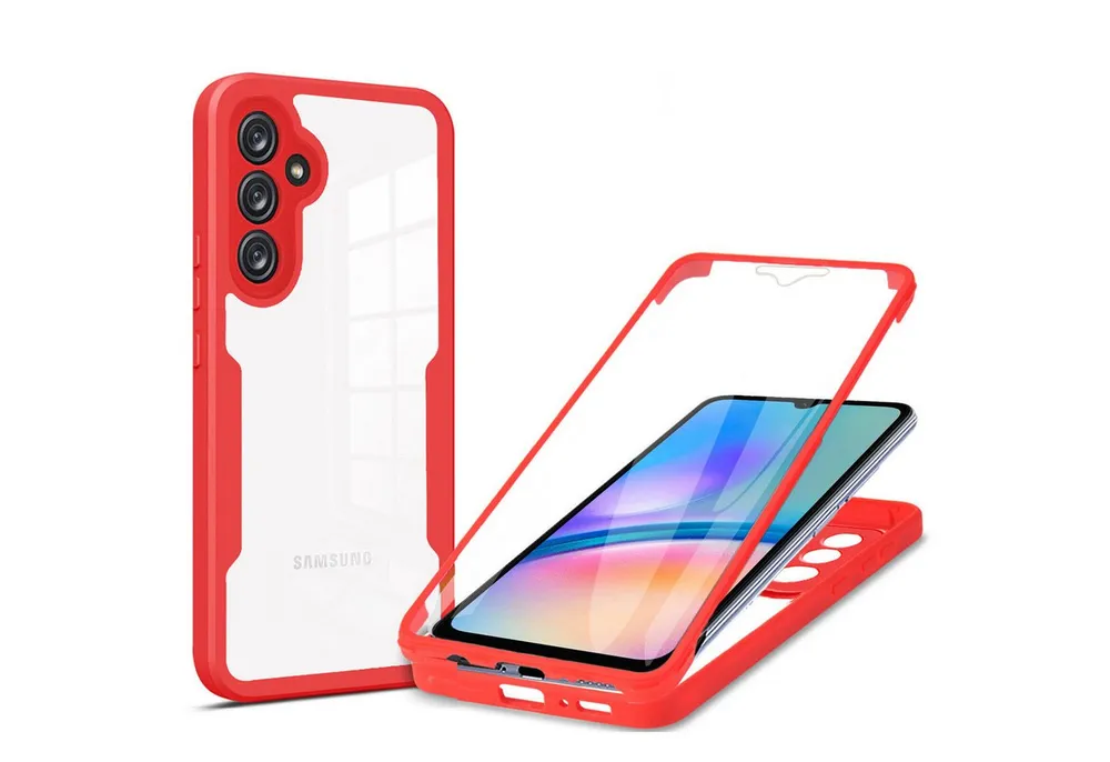 betterfon Handyhülle für Samsung Galaxy A05s 2-teiliges 360° TPU Schutzcase, 2-teiliges 360 Grad Case mit Rundumschutz und Displayschutz