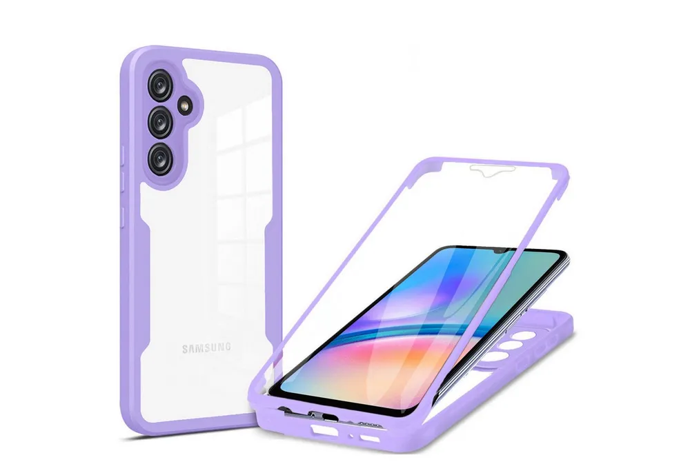 betterfon Handyhülle für Samsung Galaxy A05s 2-teiliges 360° TPU Schutzcase, 2-teiliges 360 Grad Case mit Rundumschutz und Displayschutz