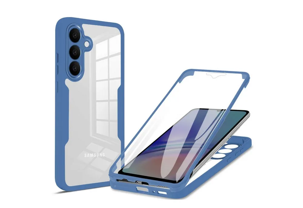 betterfon Handyhülle für Samsung Galaxy S25 FE 2-teiliges 360° TPU Schutzcase, Vollschutz Case mit integriertem Displayschutz und klarer Sicht