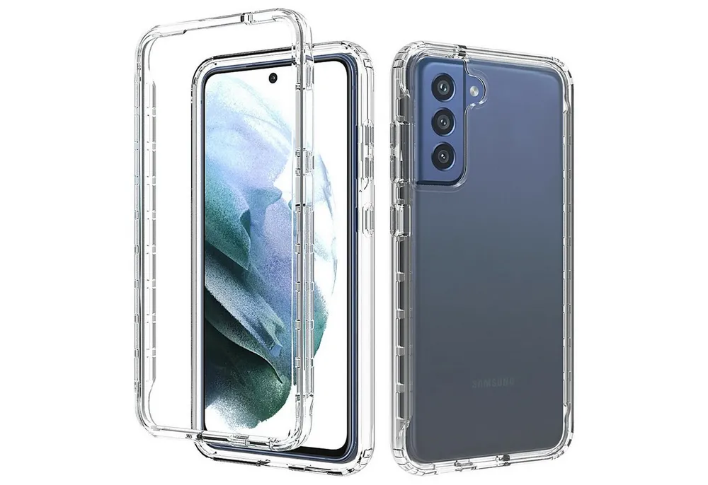 betterfon Handyhülle für Samsung Galaxy S21 FE 5G2-teiliges 360° Schutzcase mit Panzerglas