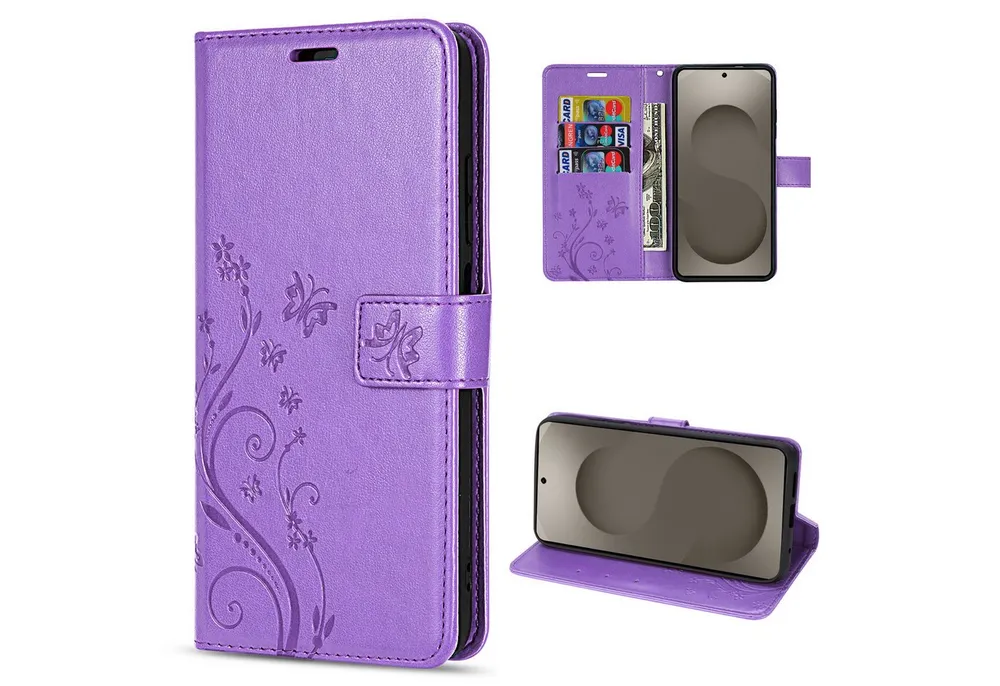 betterfon Handyhülle für Samsung Galaxy S26 Hülle Wallet Case Kartenfächern, Hergestellt aus PU-Leder & weichem TPU