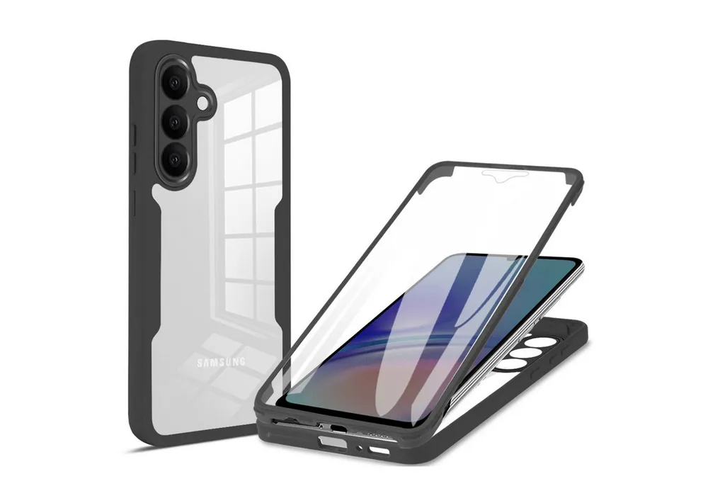 betterfon Handyhülle für Samsung Galaxy S25 FE 2-teiliges 360° TPU Schutzcase, Vollschutz Case mit integriertem Displayschutz und klarer Sicht