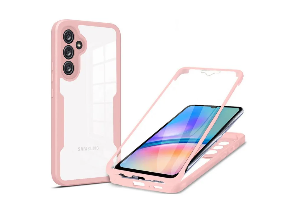 betterfon Handyhülle für Samsung Galaxy A05s 2-teiliges 360° TPU Schutzcase, 2-teiliges 360 Grad Case mit Rundumschutz und Displayschutz