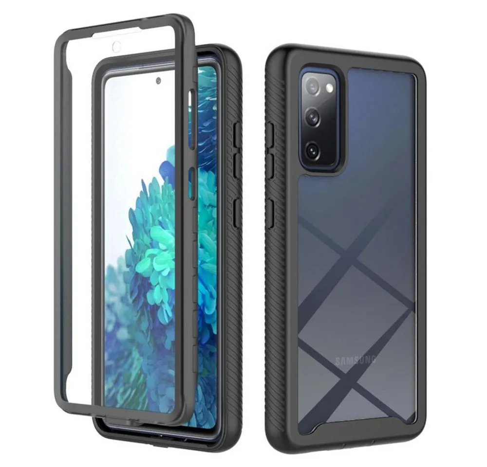betterfon Handyhülle für Samsung Galaxy S20 FE TPU Case mit 360° Rundumschutz Displayschutz, 360 Grad Hülle mit Displayschutz und Fingerprint