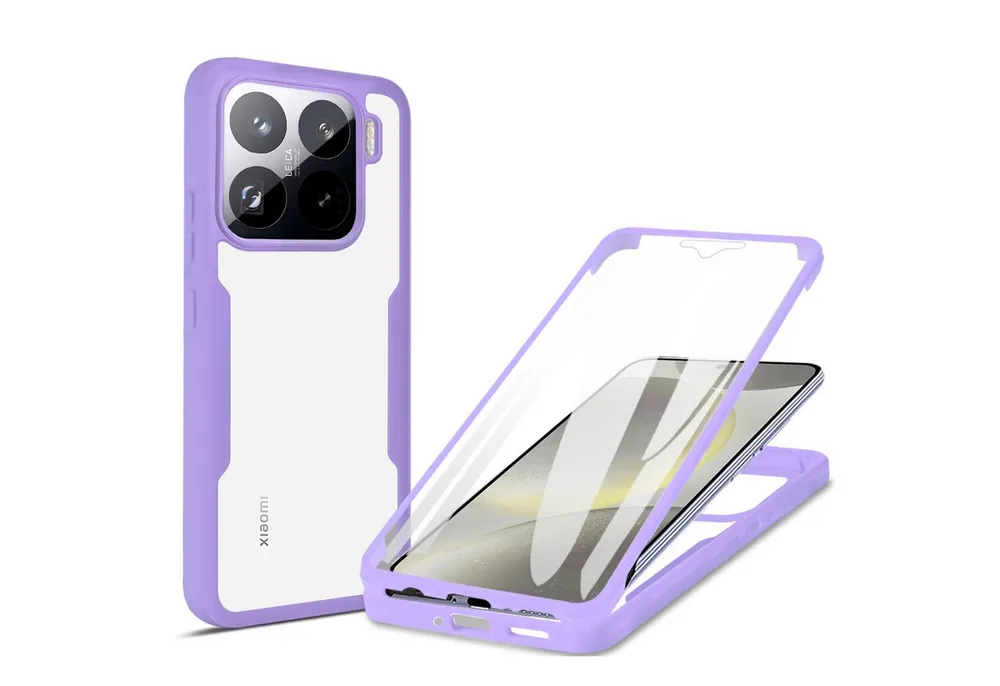 betterfon Handyhülle für Xiaomi 15 2-teiliges 360° TPU Schutzcase, Vollschutz Case mit integriertem Displayschutz und klarer Sicht