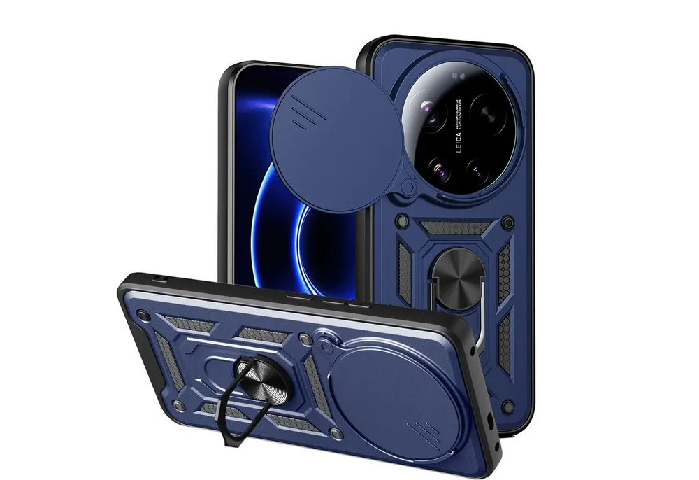 betterfon Handyhülle für Xiaomi 17 Ultra Outdoor Hülle Kameraschutz Ringhalter, Outdoorhülle mit Smartstand Kameraschutz und Silikonkern