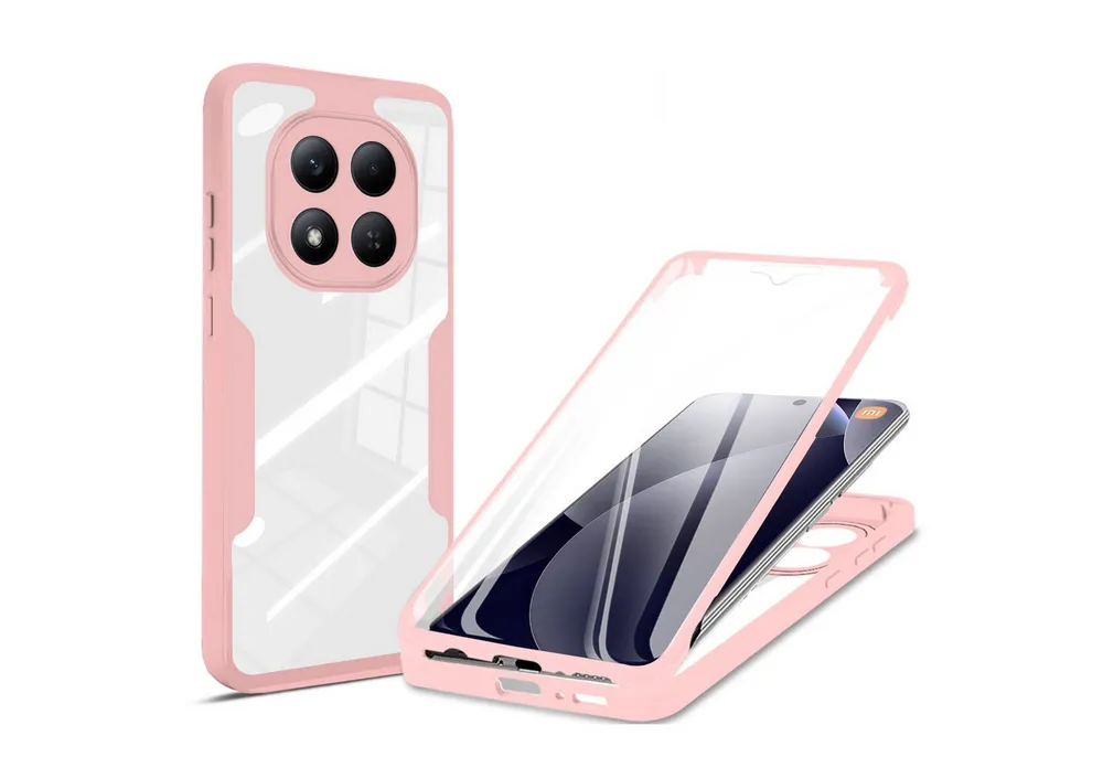betterfon Handyhülle für Xiaomi Redmi Note 15 Pro 5G, 360° Hülle Schutzcase mit Dispayfolie, Vollschutz Case mit integriertem Displayschutz und klarer Sicht
