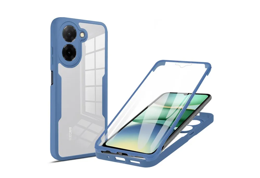 betterfon Handyhülle für Xiaomi Redmi A5 2-teiliges 360° TPU Schutzcase, Rundumschutz mit integrierter Displayabdeckung und klarer Sicht