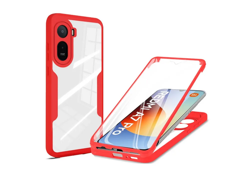 betterfon Handyhülle für Xiaomi Redmi A7 Pro 360° Hülle mit Integriertem Displayschutz, Vollschutz Case mit integriertem Displayschutz und klarer Sicht