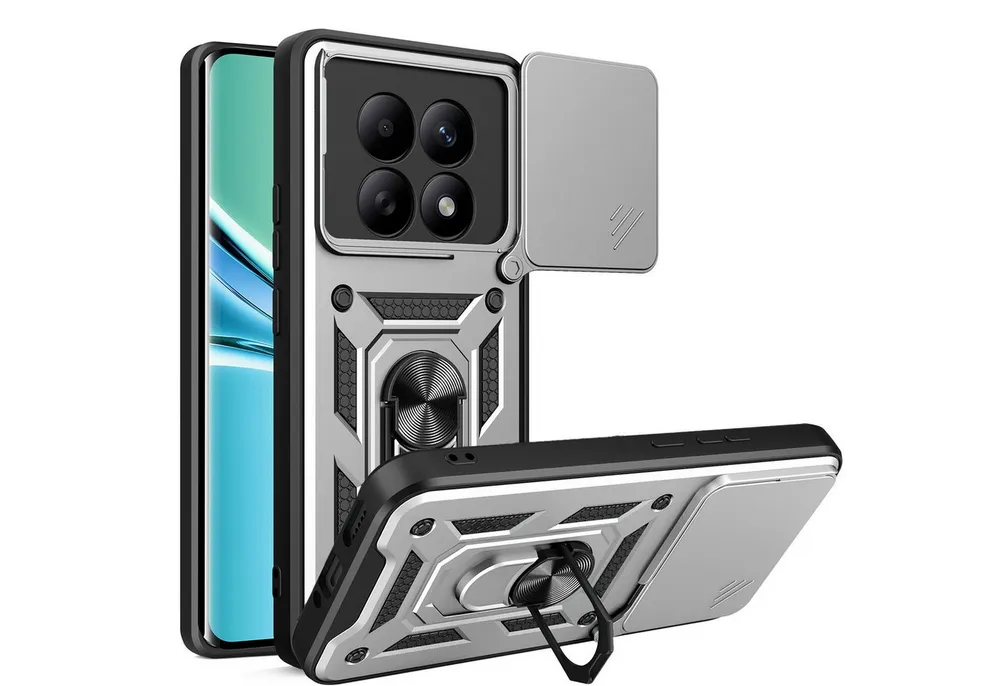 betterfon Handyhülle für Xiaomi Redmi Note 15 4G / 5G Hülle Schutzhülle mit Kameraschutz, Outdoorhülle mit Ringhalter, Silikonkern & präziser Passform
